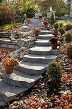 Techo-Bloc Maya Step, Slate - Rock Garden Brown