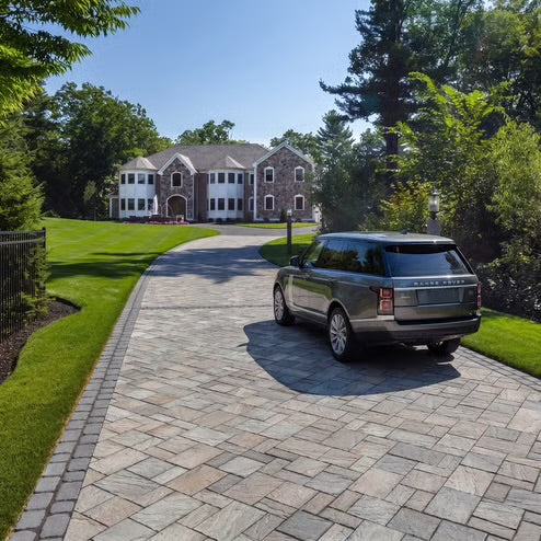 Techo-Bloc Eva Pavers – Champlain Grey, Slate Finish