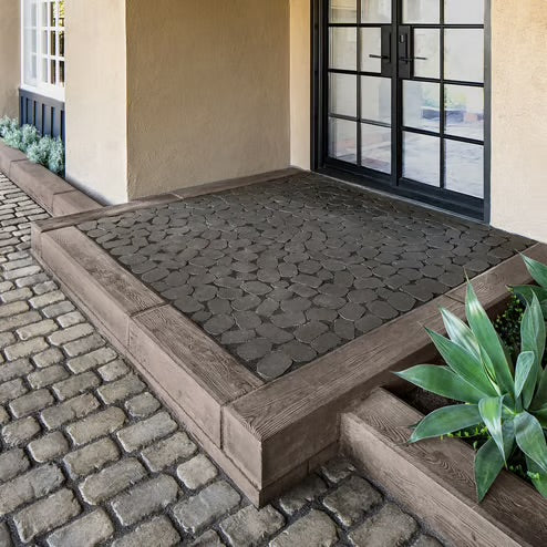 Techo-Bloc Antika Smooth pavers - Onyx Black (60mm), 87 sqft/pallet