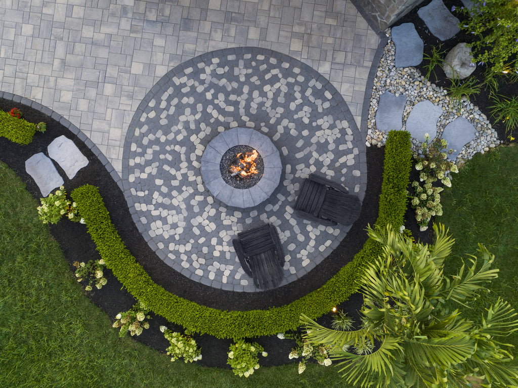 Techo-Bloc Antika Smooth pavers - Onyx Black (60mm), 87 sqft/pallet