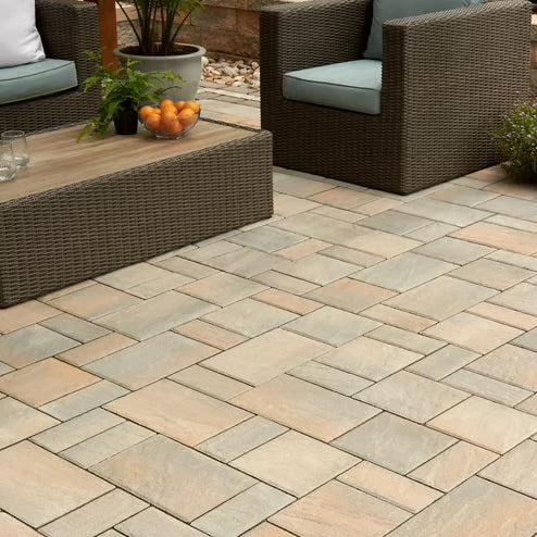 Techo-Bloc Eva Pavers – Champlain Grey, Slate Finish