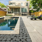 Techo-Bloc Antika Smooth pavers - Onyx Black (60mm), 87 sqft/pallet