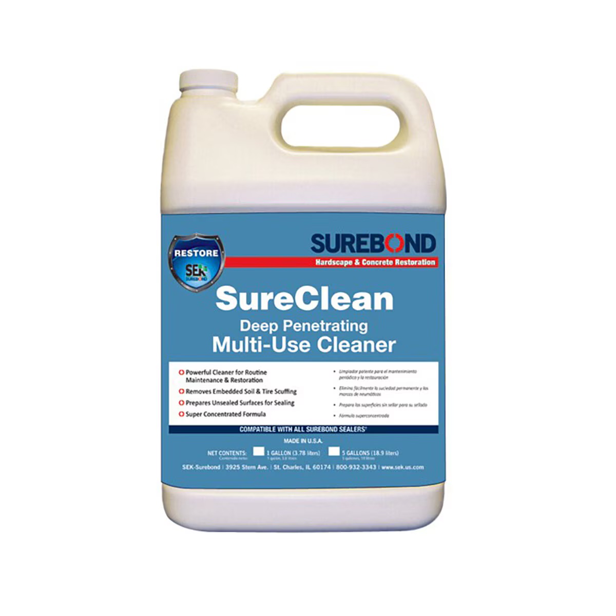SureBond SureClean deep penetrating multi-use cleaner container on a white background