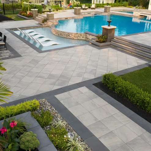 Techo-Bloc Raffinato Smooth Cap - Onyx Black (14" x 28" 60mm)