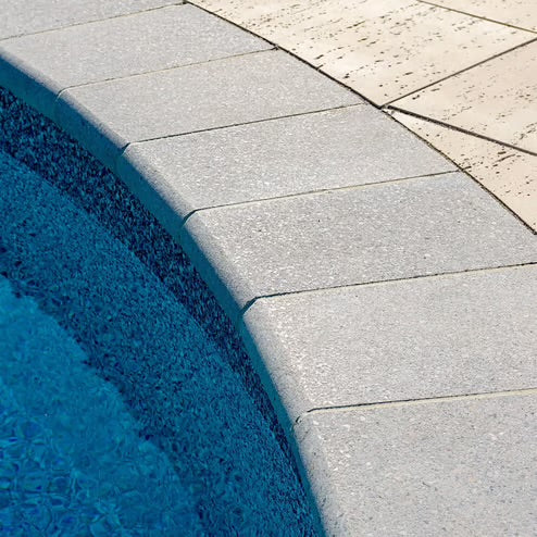 Techo-Bloc Bullnose Cap, Smooth - Shale Grey