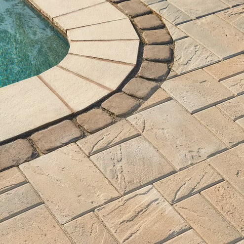 Techo-Bloc Eva Pavers – Champlain Grey, Slate Finish