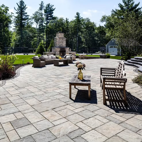 Techo-Bloc Eva Pavers – Champlain Grey, Slate Finish