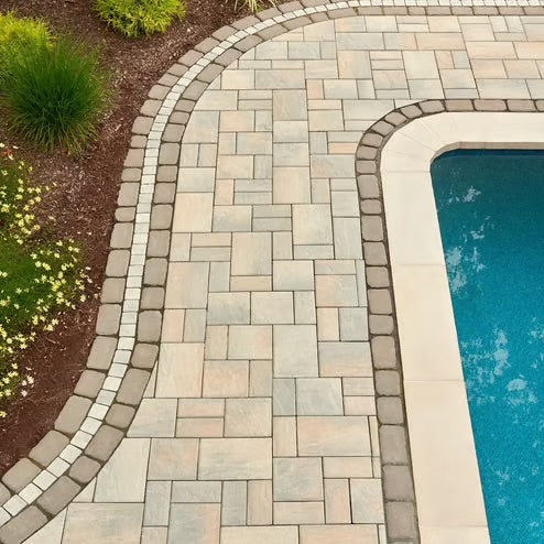 Techo-Bloc Eva Pavers – Champlain Grey, Slate Finish