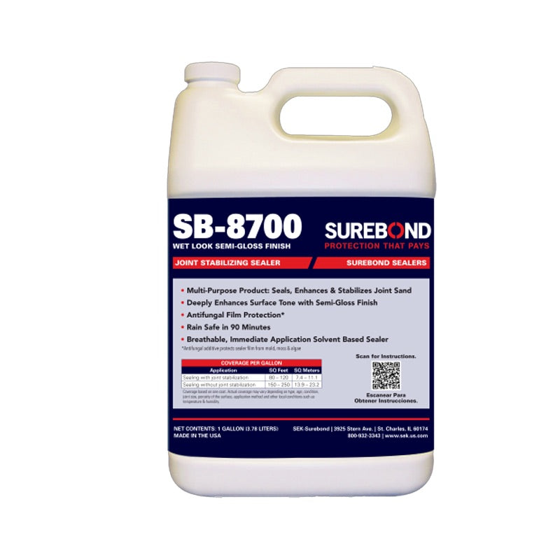 Surebond SB-8700 joint stabilizing sealer bottle on a white background