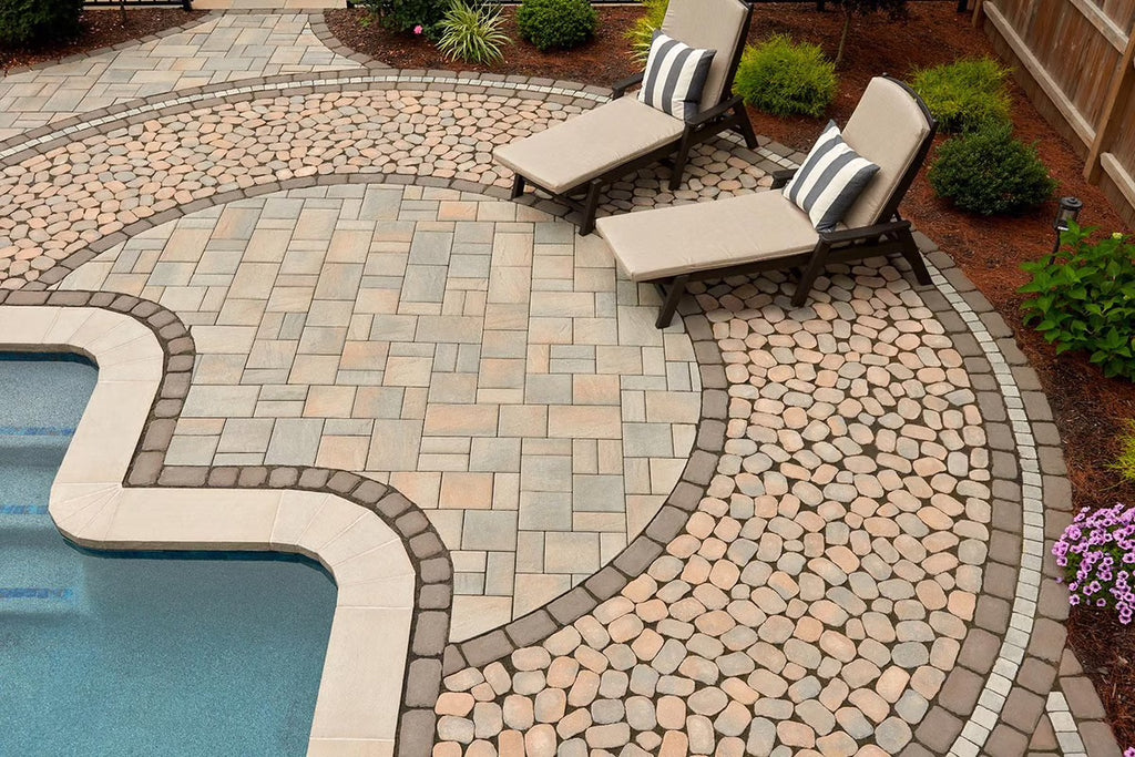 Techo-Bloc Antika Smooth Pavers – Chestnut Brown - Clark & Co. Hardscape Supply
