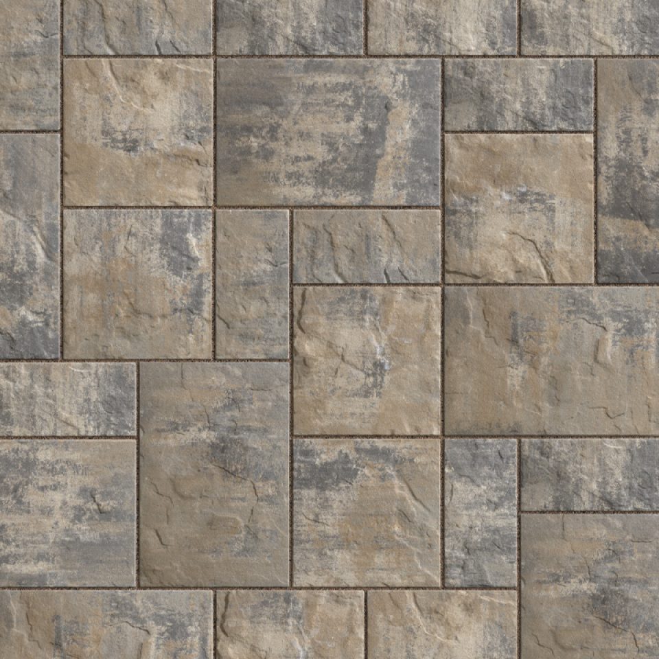 Unilock Treo Flagstone Rdm Pavers -  Fossil - Clark & Co. Hardscape Supply