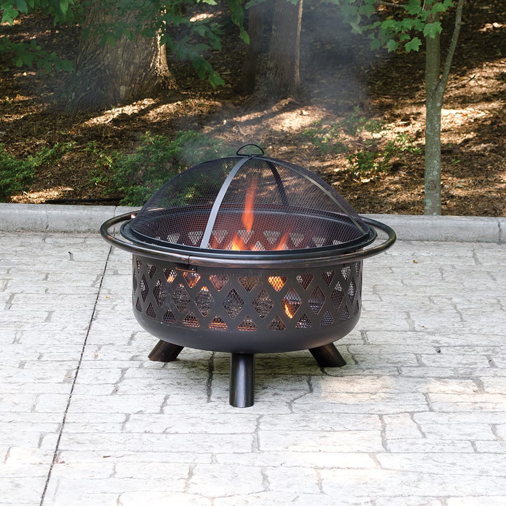 Endless Summer Oil Rubbed Bronze Lattice Fire Pit