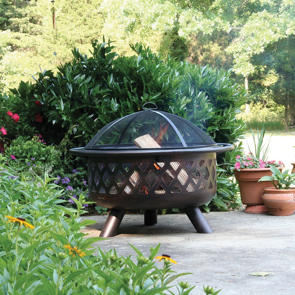 Endless Summer Oil Rubbed Bronze Lattice Fire Pit