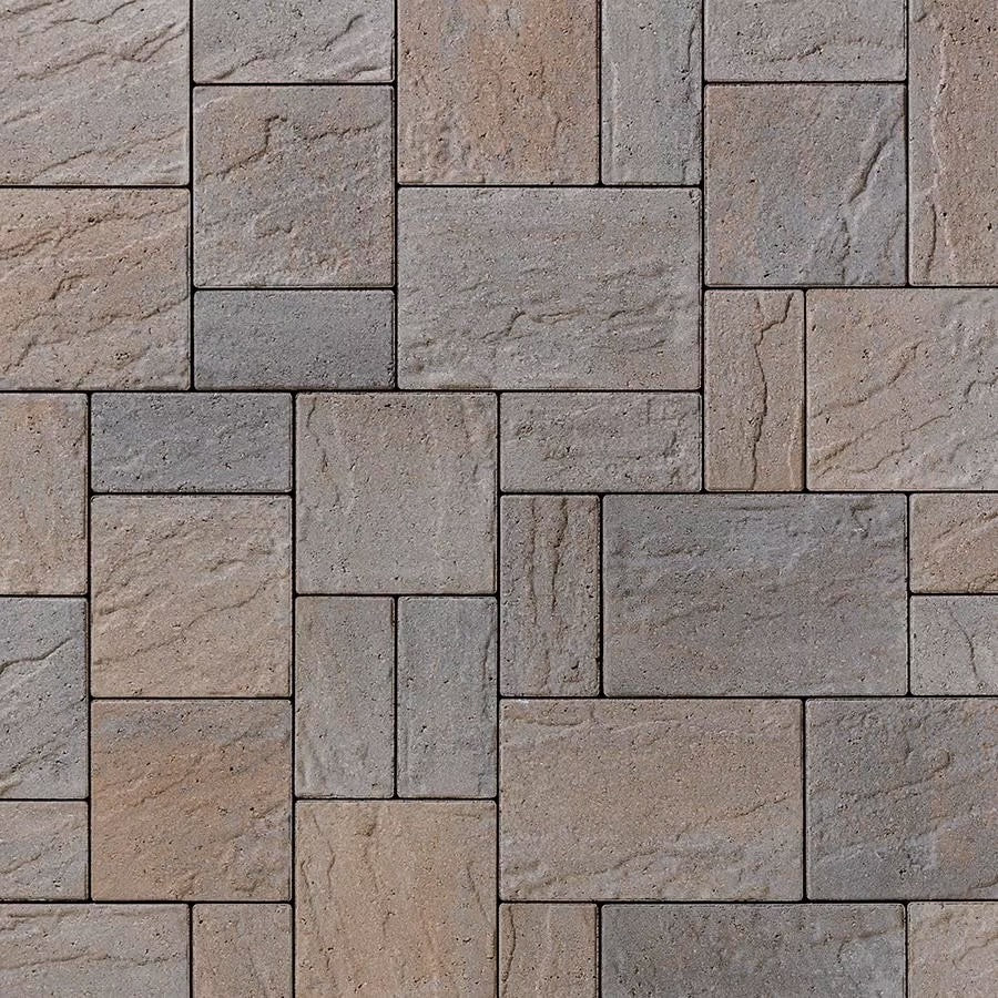 Techo-Bloc Eva Pavers – Champlain Grey, Slate Finish - Clark & Co. Hardscape Supply