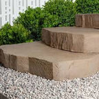 Techo-Bloc Maya Step, Slate - Rock Garden Brown - Clark & Co. Hardscape Supply