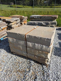 MSP Thick Gray Stair Treads - 18x48x5-7" - Clark & Co. Hardscape Supply