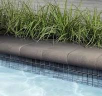 Techo-Bloc Bullnose Cap, Smooth - Shale Grey - Clark & Co. Hardscape Supply