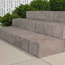 Techo-Bloc Rocka 60" Step - Rock Garden Brown - Clark & Co. Hardscape Supply